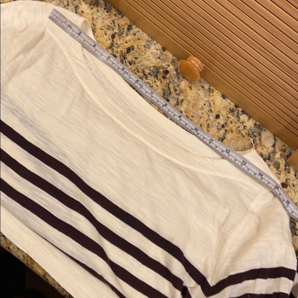 Loft long sleeve cream/black stripe top Large - Picture 14 of 16